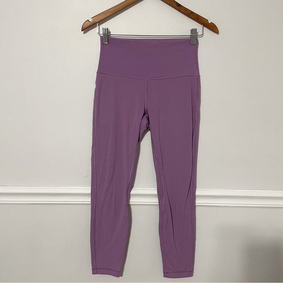 Lululemon • align high-rise pant 25" wisteria purple leggings nulu sz 6 - Picture 4 of 7
